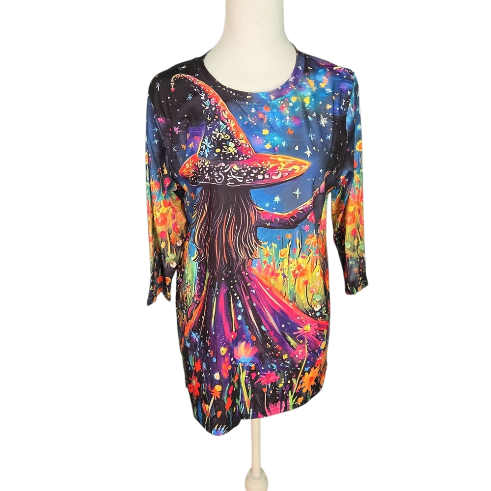 Source Unknown Enchanted Garden Long Sleeve Top - Picture 7 of 7